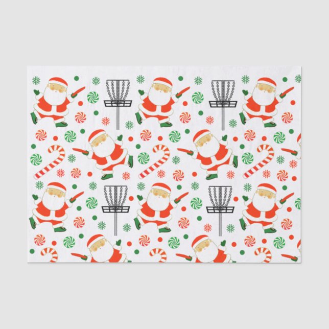 Papel De Seda Natal de Golfe de Disco (Frente )