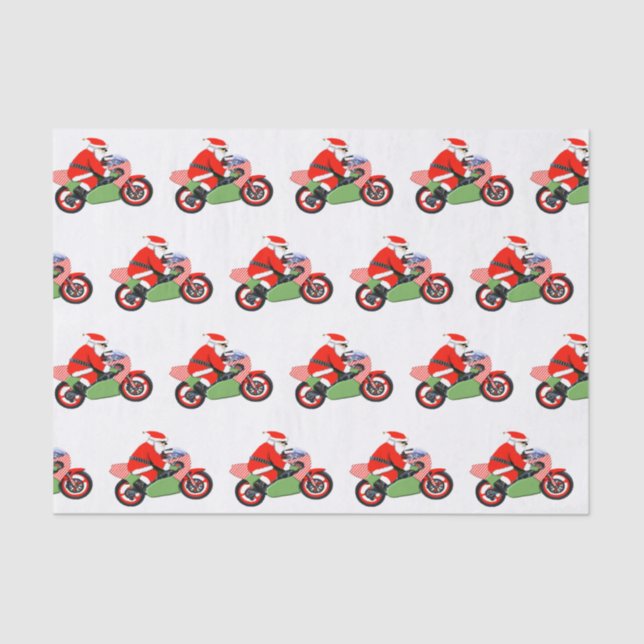 Papel De Seda Natal de motocicleta (Frente )