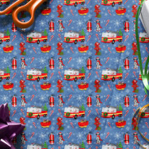 Natal do Bombeiro com Papai Noel e Dálmata