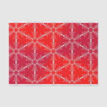 Natal do Floco de Neve Vermelho Moderno