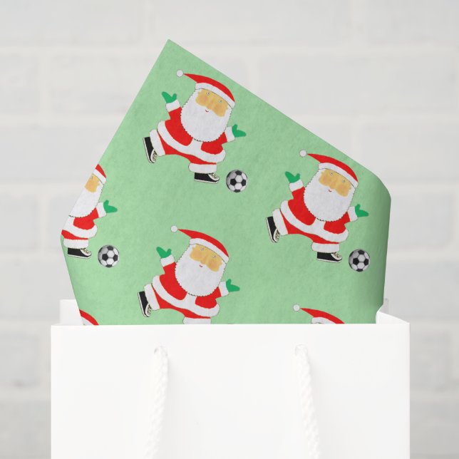 Papel De Seda Natal do Futebol (Sacola de presentes)