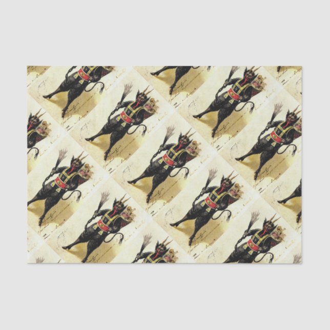 Papel De Seda Natal do Krampus Assusty Demon Holiday (Frente )