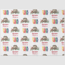 Papel De Seda Natal do Logotipo Empresarial Russo