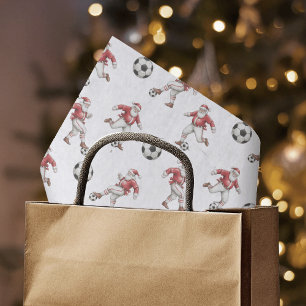 Papel De Seda Natal do Papai Noel Futebol