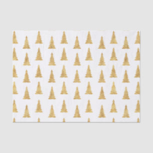 Papel De Seda Natal Dourado