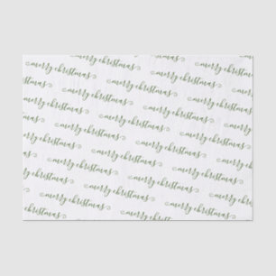 Papel De Seda Natal Elegante Preto Branco Personalizado Escrito