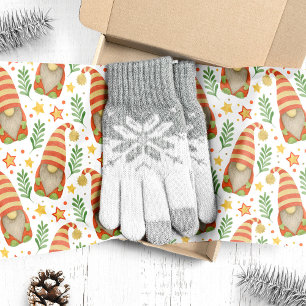 Papel De Seda Natal Escandinavo com Gnomo