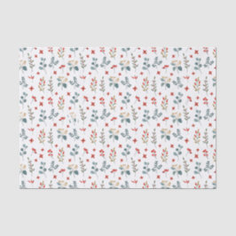 Papel De Seda Natal Eucalyptus Berry Foliage Floral