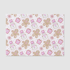 Papel De Seda Natal Festivo Fofo Feriado Biscoito de Gengibre