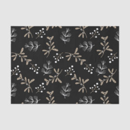 Papel De Seda Natal Floral Russo