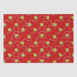 Papel De Seda Natal Garland e Ornament_red