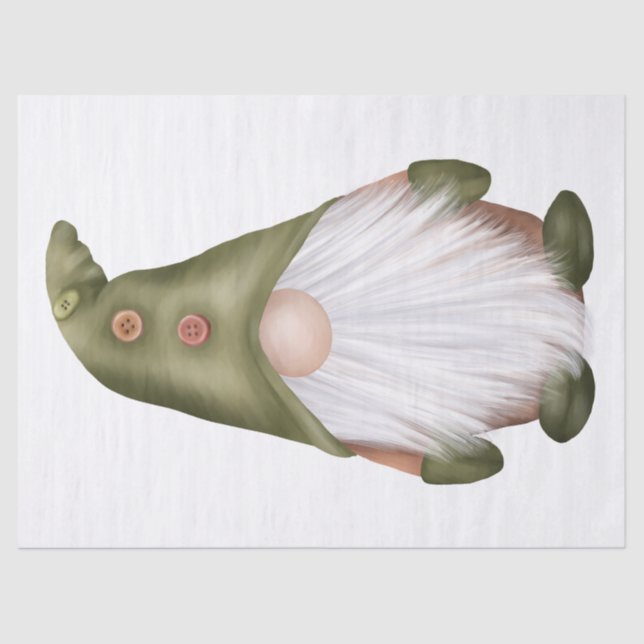 Papel De Seda Natal Gnomo (Frente )