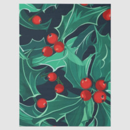 Papel De Seda Natal Holly