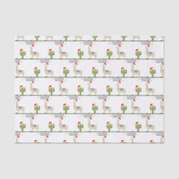 Papel De Seda Natal Llama