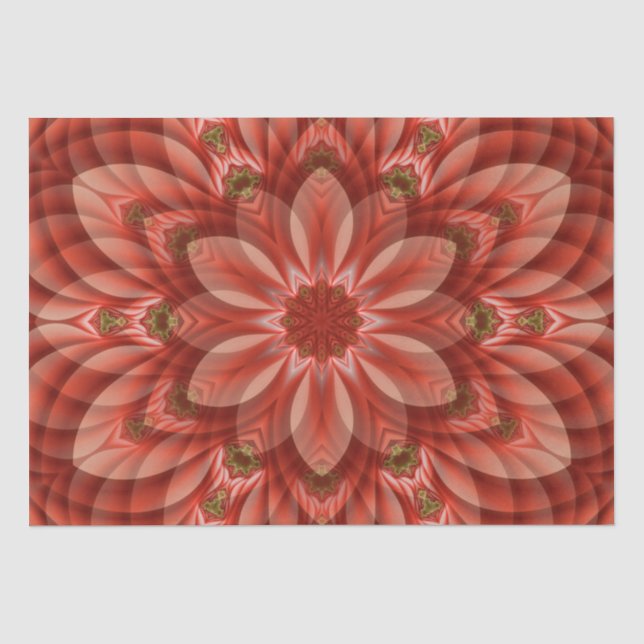 Papel De Seda Natal Mandala (Frente )
