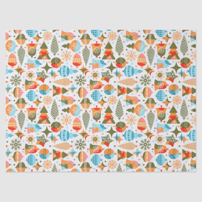 Papel De Seda Natal moderno (Frente )