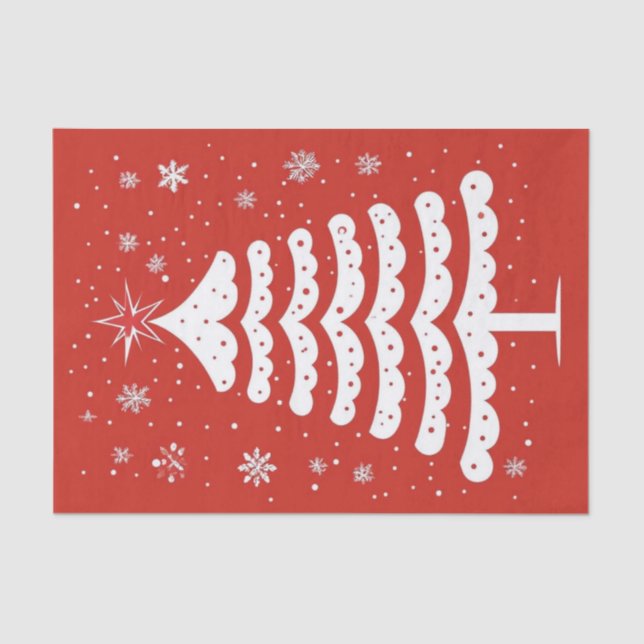 Papel De Seda Natal moderno (Frente )