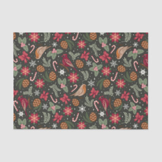 Papel De Seda Natal Natural Ditsy