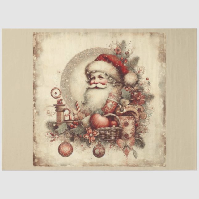 Papel De Seda Natal Passado - Série Design 19 (Frente )