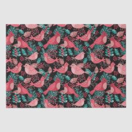 Papel De Seda Natal Red Bird Feriado