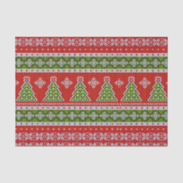 Papel De Seda Natal Red Holidays Moderno