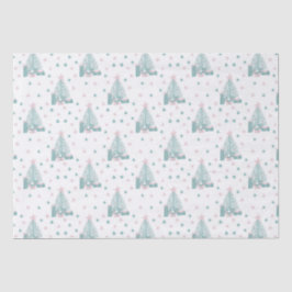 Papel De Seda Natal rosa e verde