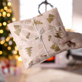 Papel De Seda Natal rosa russo