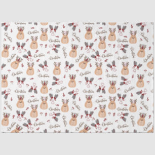 Papel De Seda Natal Rudolph e Mittens