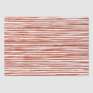 Papel De Seda Natal Rustic Red Strips
