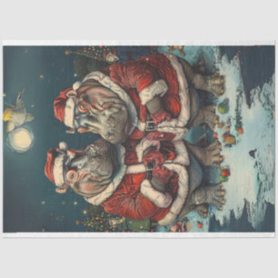 Papel De Seda Natal Sr. Santa Claus Desaparece