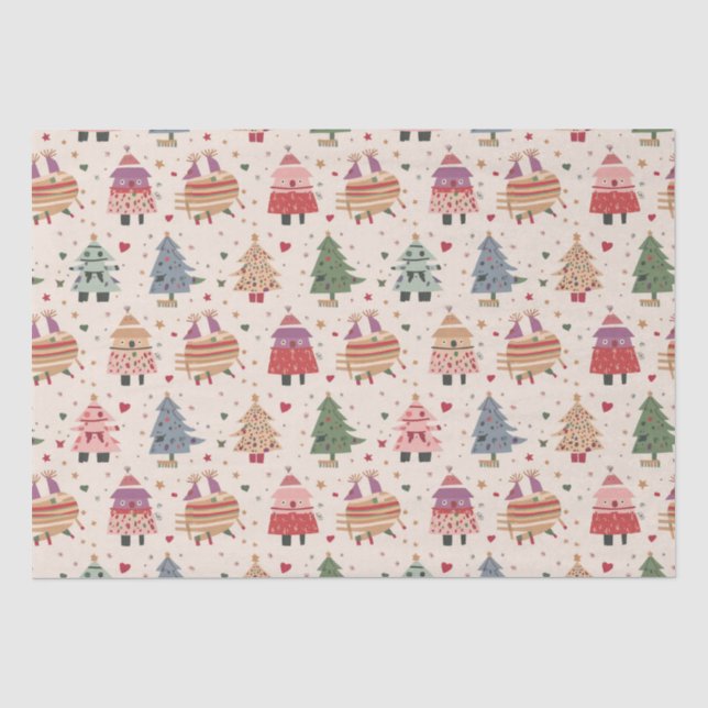 Papel De Seda Natal único e capricho (Frente )