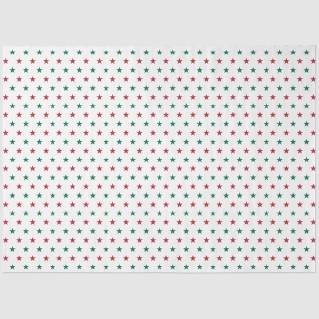 Papel De Seda Natal Verde Moderno E Bonito Da Xadrez (Frente )