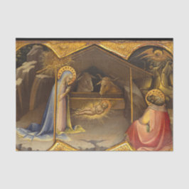 Papel De Seda Natividade Crib abençoada Virgem Maria Criança Jes