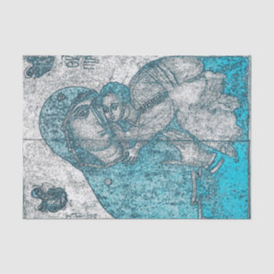 Papel De Seda Natividade Virgem Abençoada Mary Baby Jesus