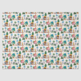 Papel De Seda Nativity Scene Ecru Hand drawn Christmas