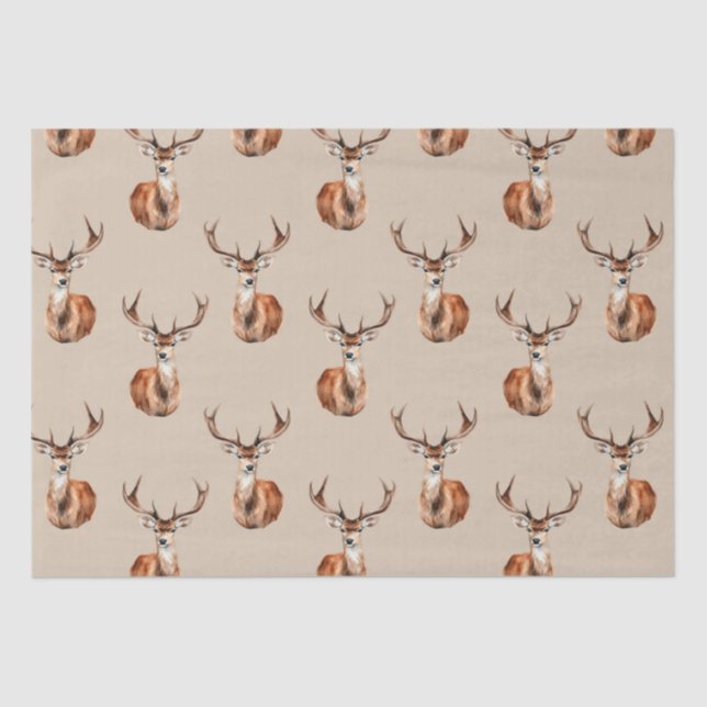 Papel De Seda Nature Deer Wildlife (Frente )