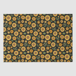 Papel De Seda Natureza Cair Girassol