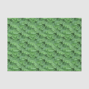 Papel De Seda Natureza do Padrão Verde Woodland Ferns