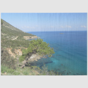 Papel De Seda Natureza Fotografia Mediterrâneo Montanha e Mar