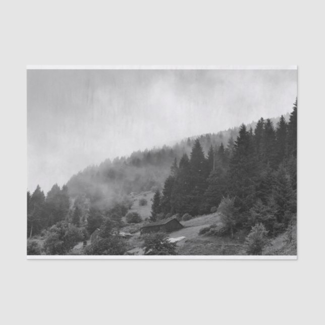 Papel De Seda Natureza mágica, legal na névoa (Frente )