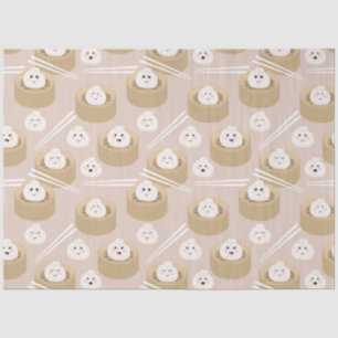 Papel De Seda Navio a vapor Cute Kawaii Dumplings