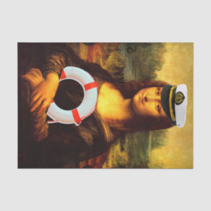 Papel De Seda Navio Ahoy Mona Lisa