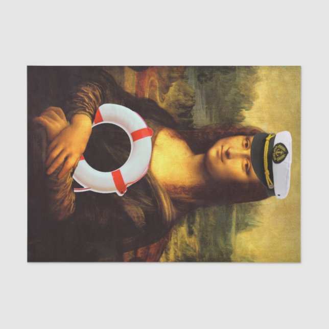 Papel De Seda Navio Ahoy Mona Lisa (Frente )