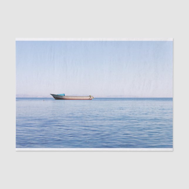 Papel De Seda Navio de mar calmo (Frente )