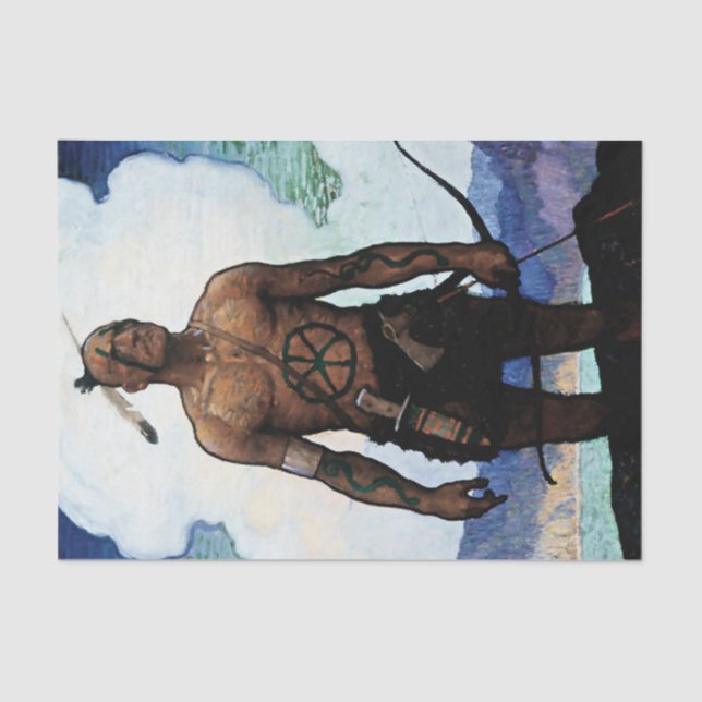 Papel De Seda NC Wyeth: "Last of the Mohicans" (Frente )