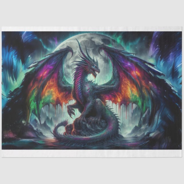 Papel De Seda Nebula Dragon (Frente )