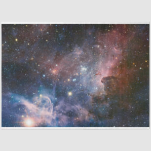 Papel De Seda Nebulosa Carina Vermelha e Azul Telescópio Hubble