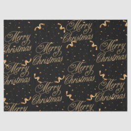 Papel De Seda Negrito Dourado