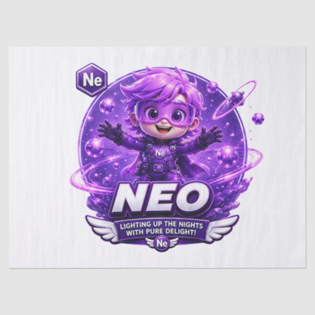 Papel De Seda Neon ATOMIVRA (Frente )
