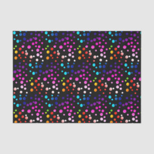 Papel De Seda Neon Rainbow Bolinhas